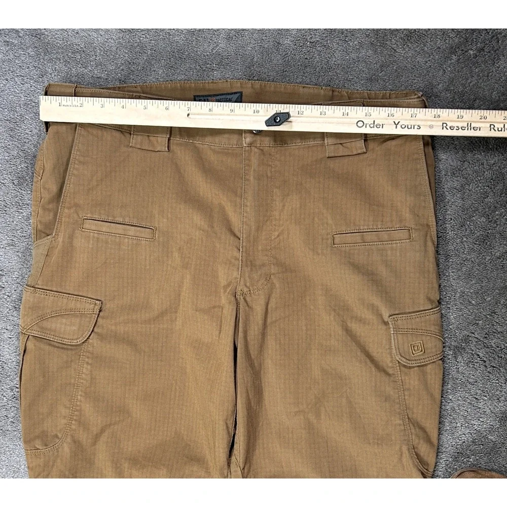 5.11 Tactical Cargo Pants Mens 36x34 Brown Ripstop GorpCore Workwear Outdoor